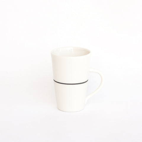 White Porcelain Tall mug - 5 Colour Options