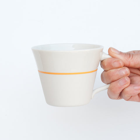 White Porcelain Wide Mug - 5 Colour Options